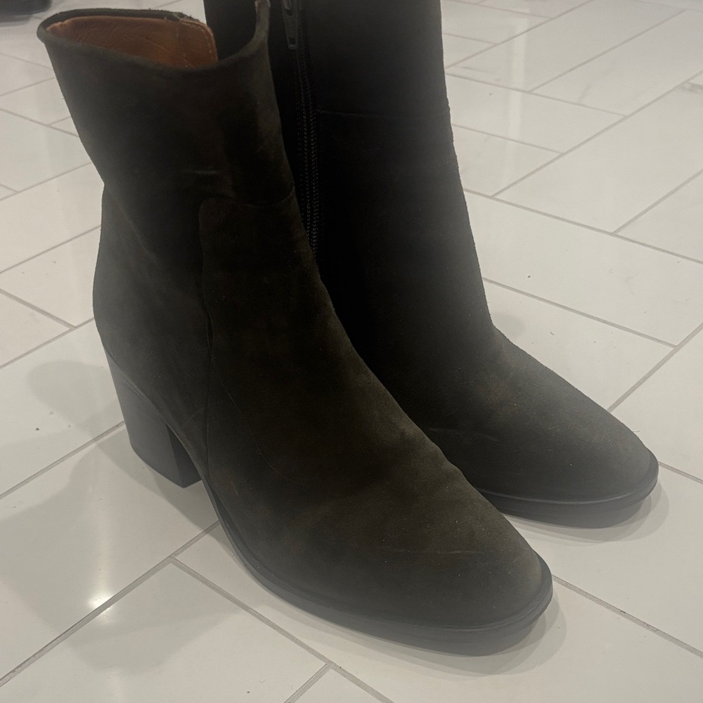 Coclico Green Suede Ankle Boots 38.5